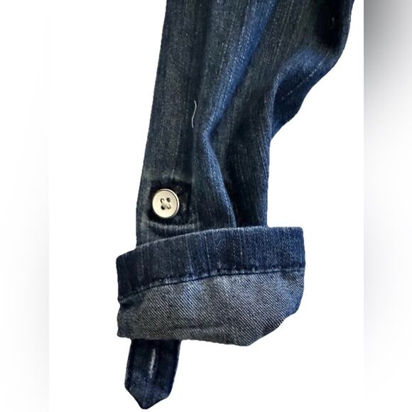 Old Navy Toddler Girl’s 3T Blue Denim Shirt Dress Button Down NWOT - Picture 8 of 9